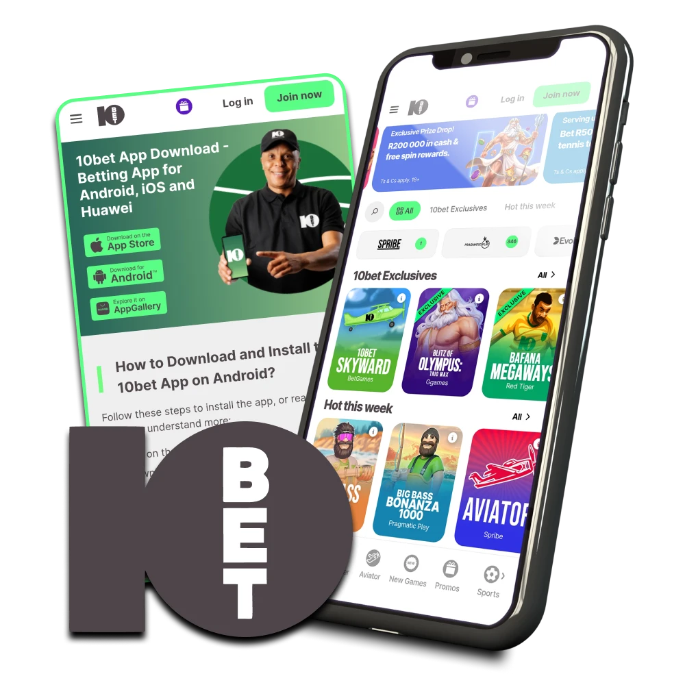 The 10bet app offers a wide selection of games and sports betting.