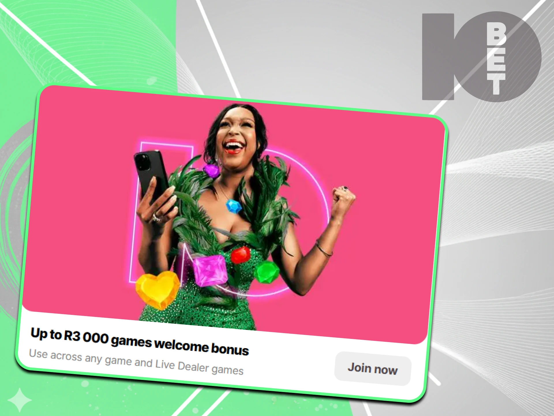 A welcome bonus for casino game lovers awaits everyone on the 10bet website.