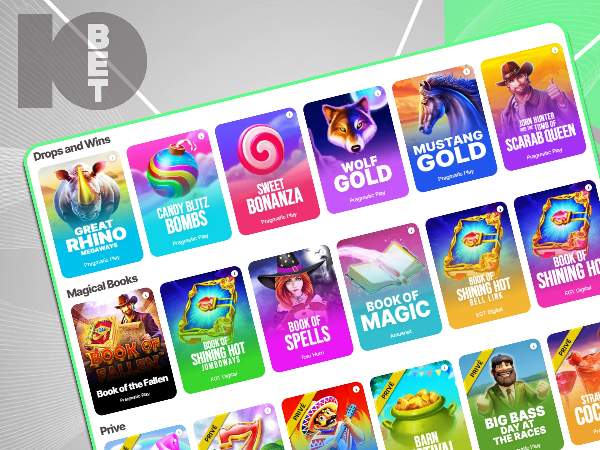 A wide selection of slots games from various providers is available on the 10bet website.