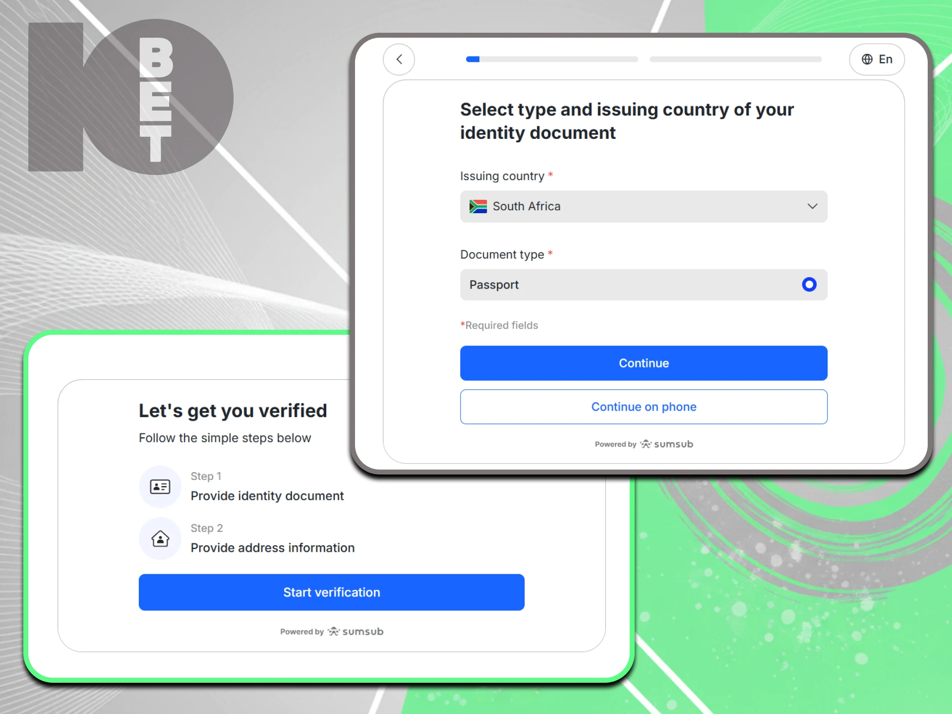 Documents are required to verify your identity on the 10bet website.
