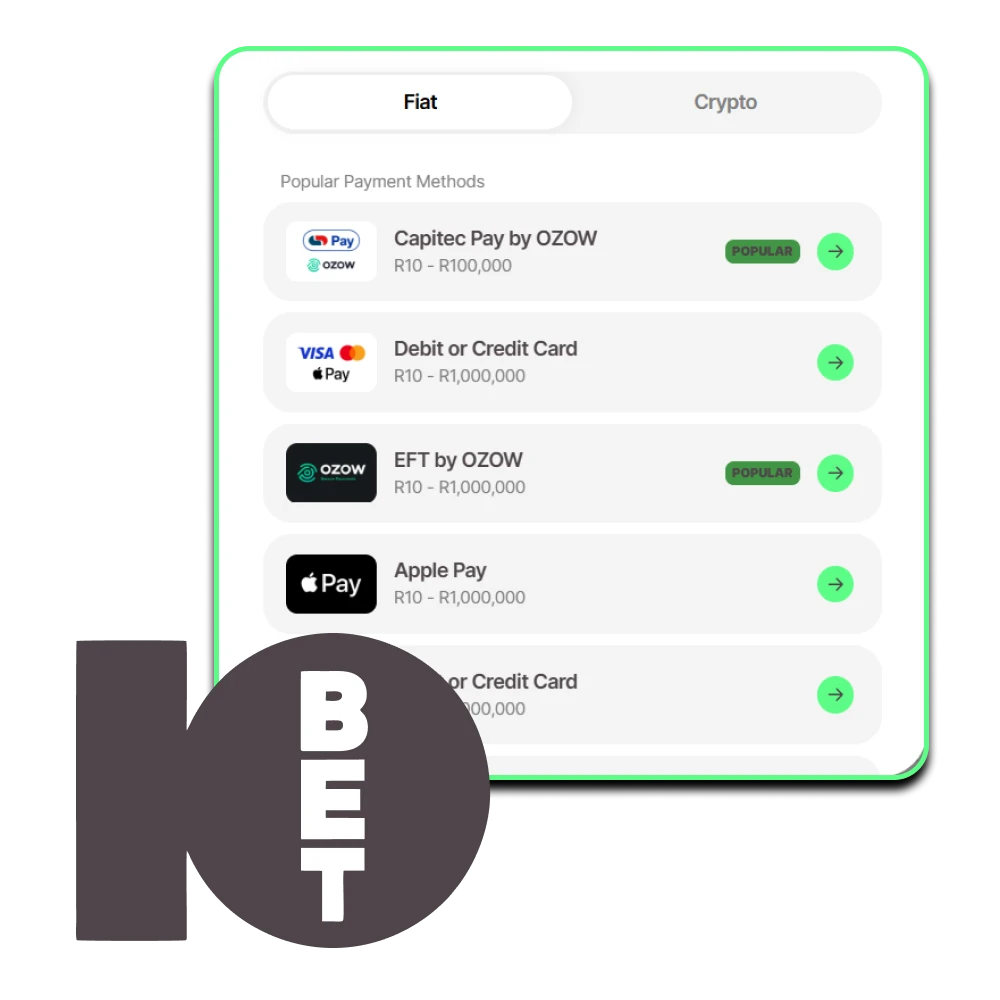 A wide selection of payment operators for withdrawals is available on the 10bet website.
