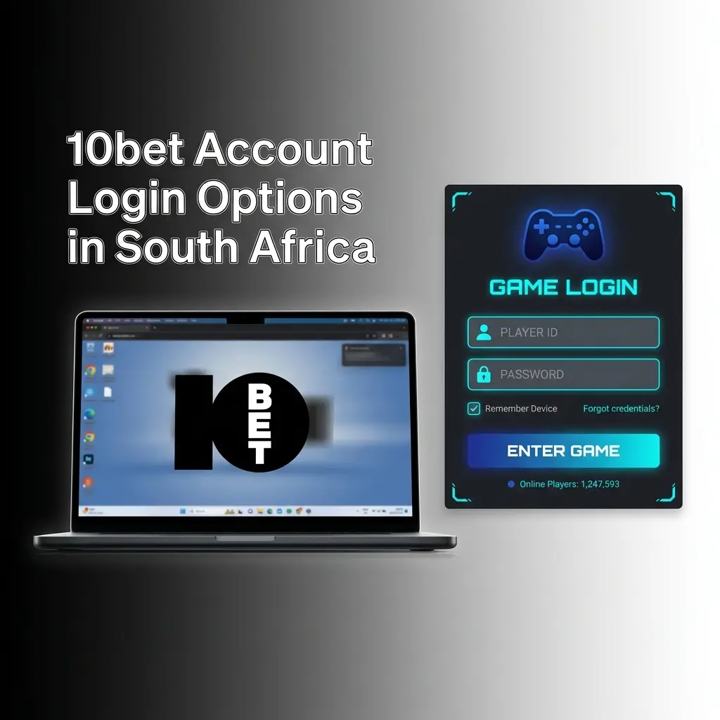 10bet account login options in South Africa showing email and username sign-in methods on desktop and mobile