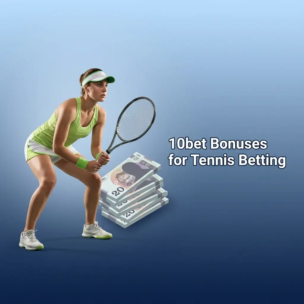 10bet tennis betting bonuses in South Africa including welcome bonus up to R3000, Acca Boost, and Cashback Offer