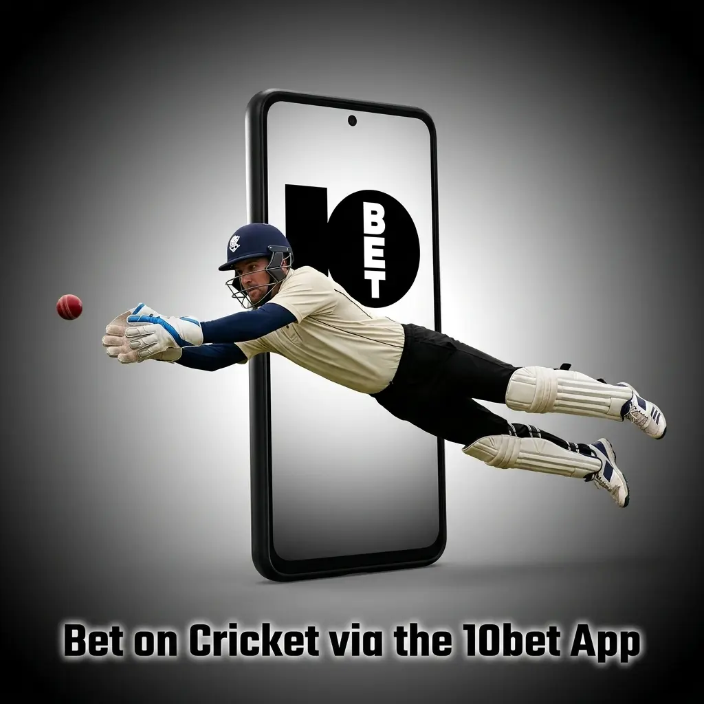 10bet mobile app interface showing cricket betting markets with live odds and match listings for South African bettors