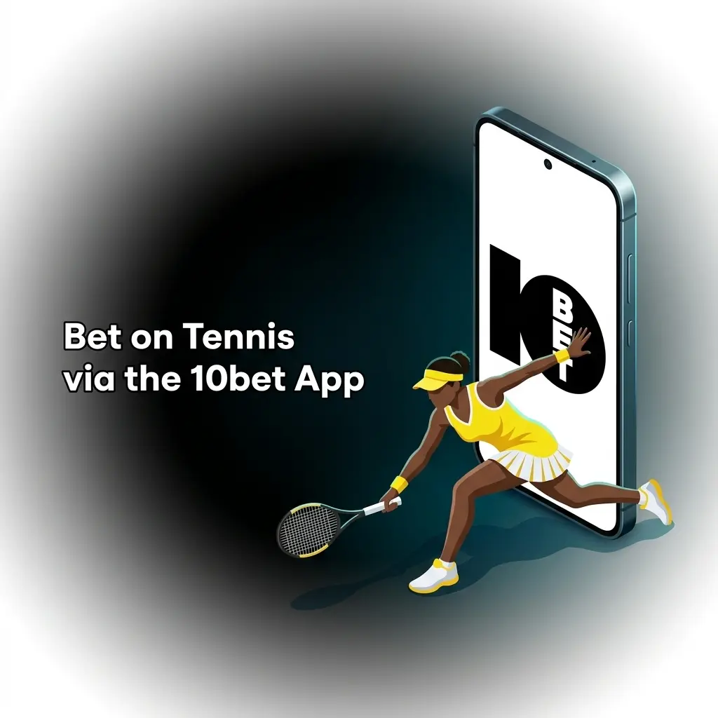 10bet mobile app displaying live tennis betting markets and odds for South African bettors on Android and iOS