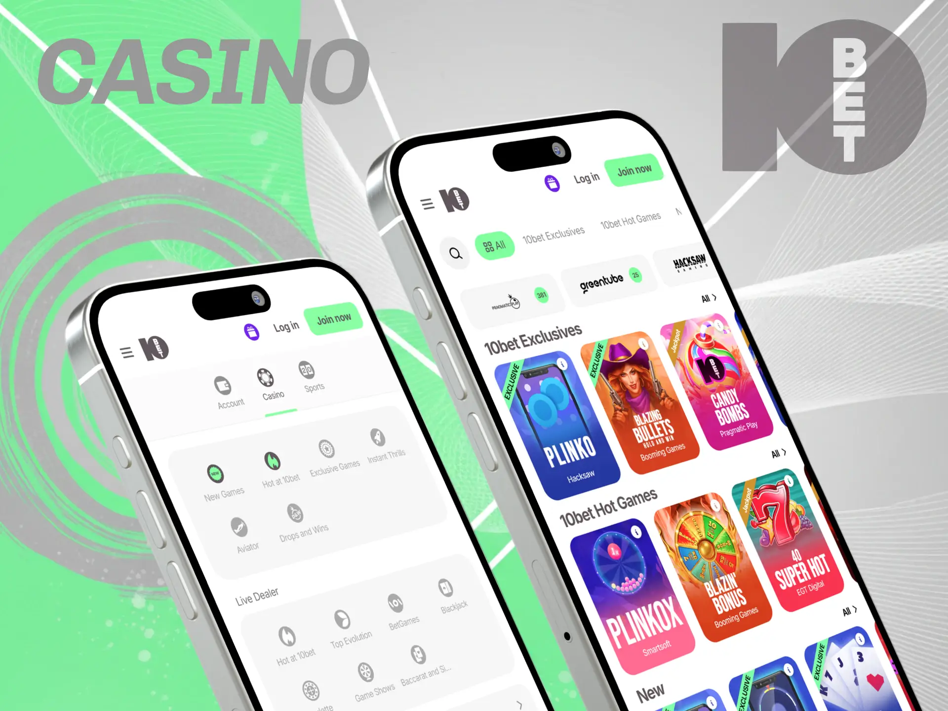 Spin top video slot reels on your smartphone inside the 10bet App.