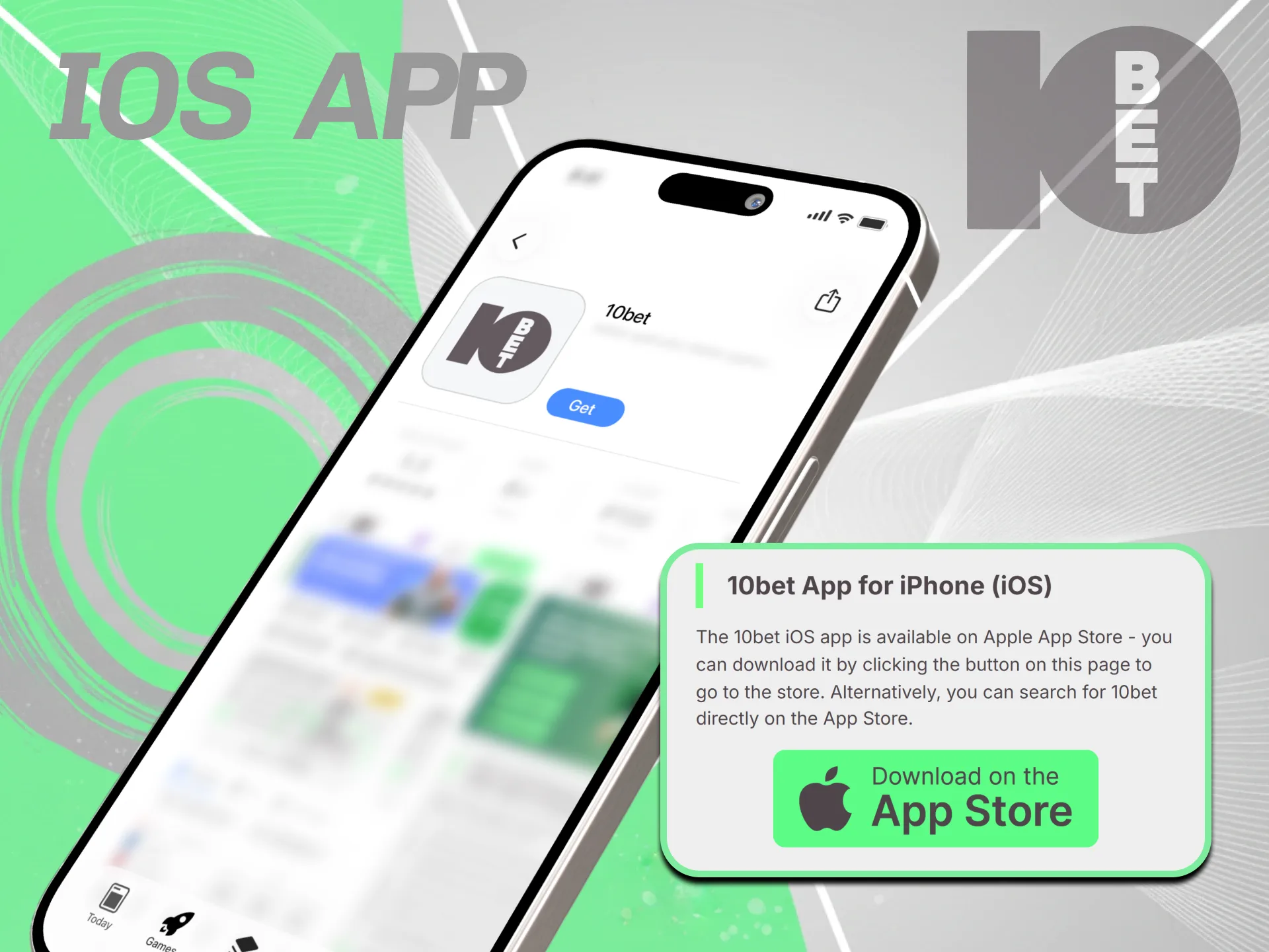 Add responsive mobile betting software for Apple devices using 10bet App.