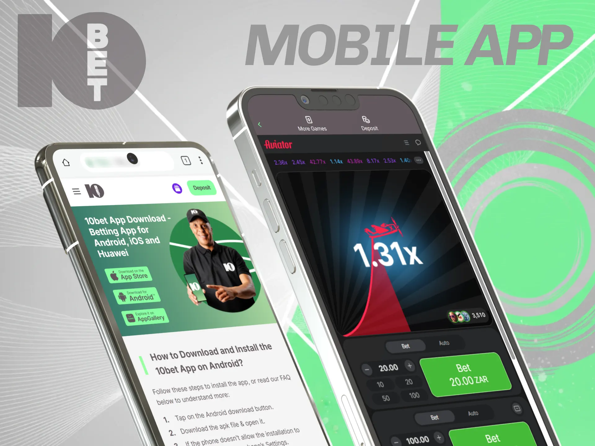 Cash out rising flight multipliers playing games on mobile 10bet Aviator.
