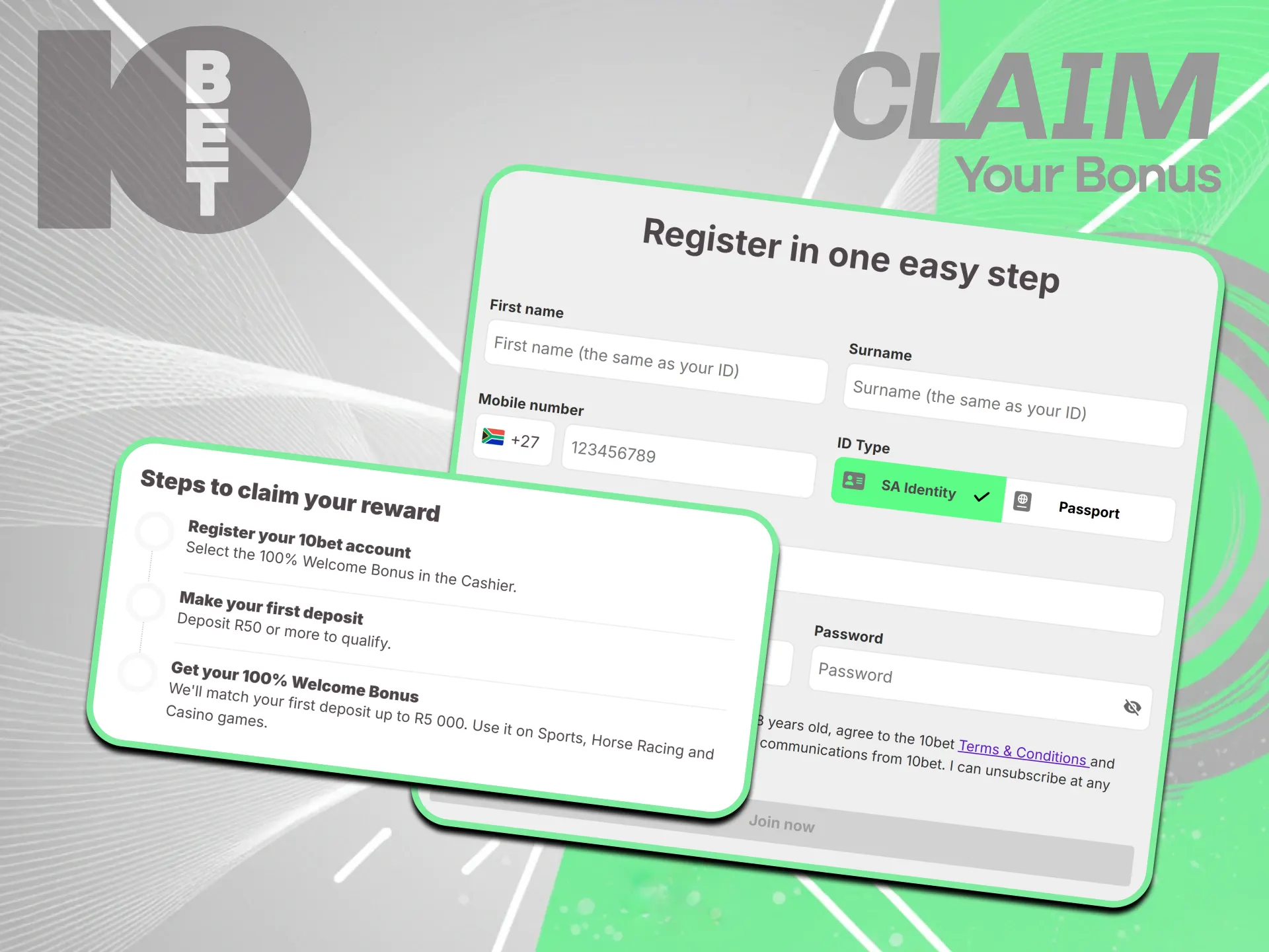 Read simple step-by-step instructions explaining how to activate your 10bet Bonuses.