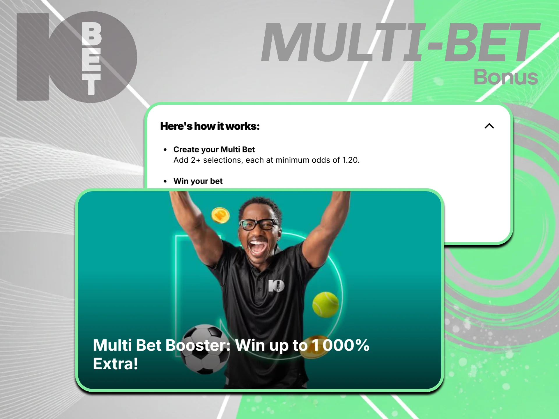 Increase multi-selection accumulator ticket coupon payouts using specialized 10bet Bonuses.