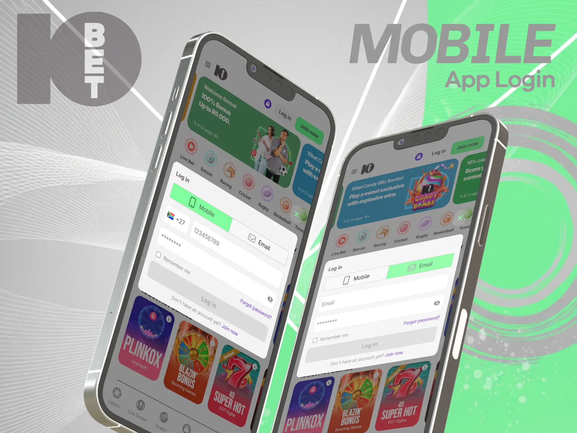Open your member profile using software tools on mobile 10bet Login.