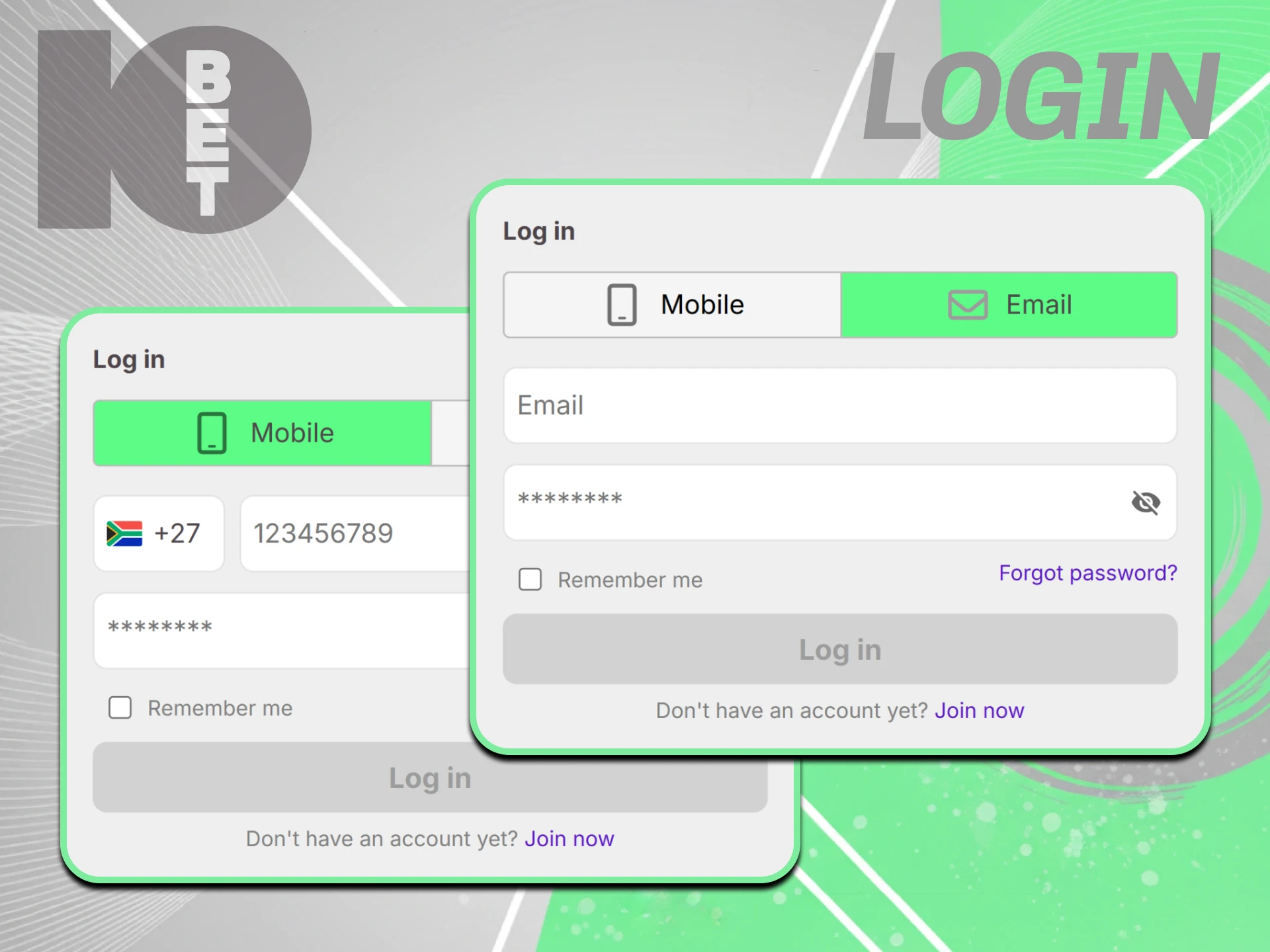 Enter secure user account credentials right after finishing your 10bet Registration.