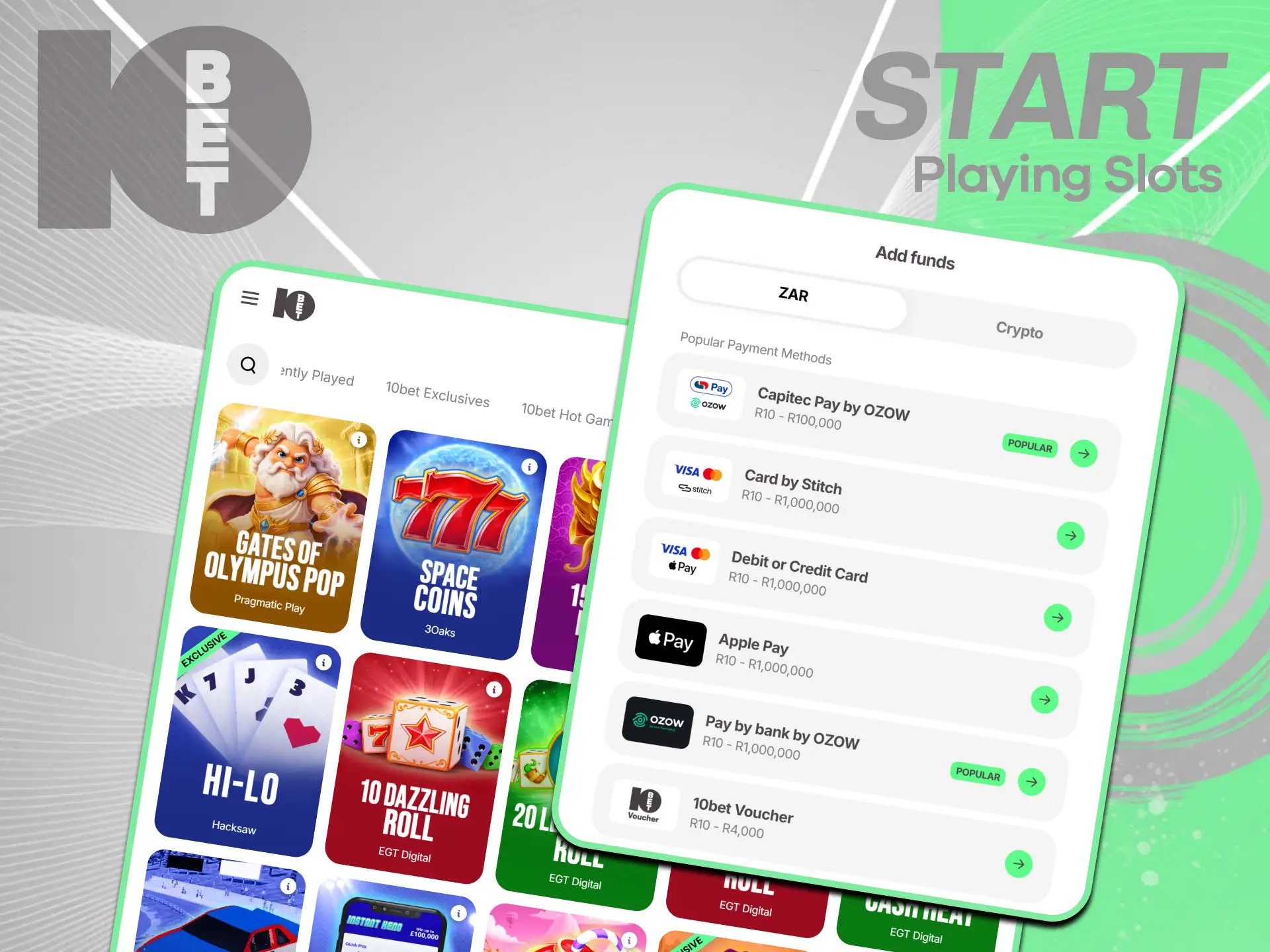 Read essential beginner instructions explaining how to play official 10bet Slots.